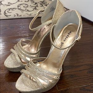 Madden girl Sparkly gold shoes!